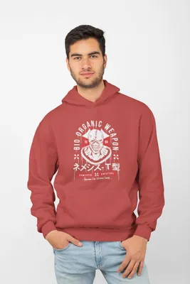 Produktbild von D&B Uni Hoodie MO00046 Weapon Blassrot-Größe XL