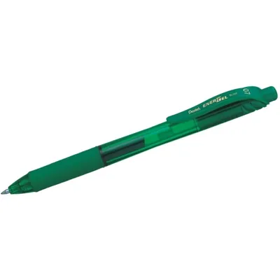 Produktbild von Pentel Gelroller EnerGel X, Strichstärke 0,35 mm, Schreibfarbe grün, Schaftfarbe transparentgrün