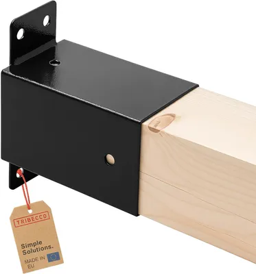 Produktbild von TRIBECCO® Schaukelverbinder Schaukel-Wandverbinder Vierkant 90/90 mm (Schwarz)