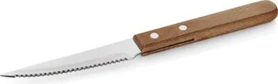 Zdjęcie produktu dla Nóż do steków/pizzy drewniany brązowy
