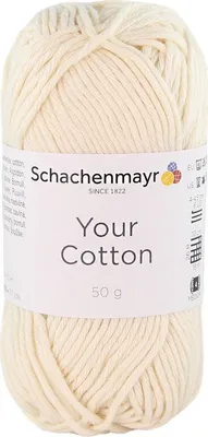 Produktbild von Schachenmayr Your Baumwolle 00002 Natural Strickgarn