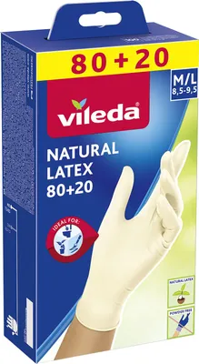 Produktbild von Vileda Handschuhe Multi Latex M/L 80+20