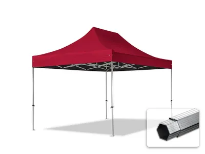 Produktbild von TOOLPORT 3x4,5m Aluminium Faltpavillon, ohne Seitenteile, weiß