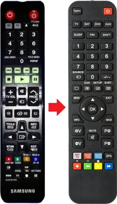 Produktbild von Fernbedienung passend für SAMSUNG BDE8500ZF | BDE8509 | BDE8509S