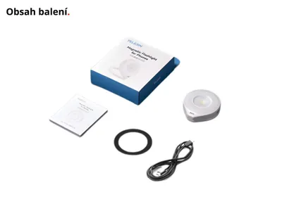 Image de Éclairage LED Telesin Beauty Mini anneau lumineux 180° avec aimant Magsafe pour selfies, 3 modes
