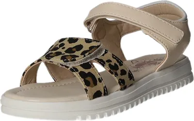 Produktbild von girlZ onlY Kinder-Mädchen-Sandalette Beige-Schwarz-Weiß, Farbe:beige/schlamm, EU Größe:36