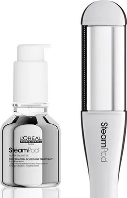 Image de Lisseur Boucleur Vapeur Professionnel SteamPod 4 L'Oréal Professionnel, 3 Températures, Soin Lissant Concentré, Jusqu'à 230°C
