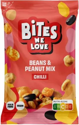 Produktbild von BitesWeLove Beans & Peanut Mix Chilli 35g