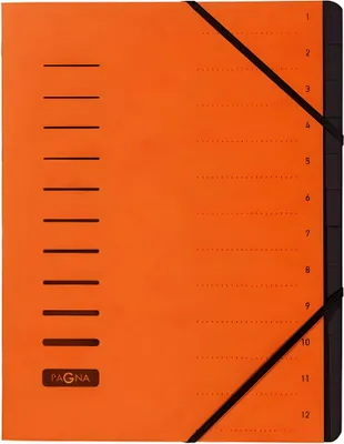 Produktbild von PAGNA Ordnungsmappe 12 Fächer 1-12 orange