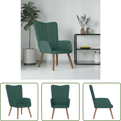Produktbild von The Living Store Relaxsessel Dunkelgrün Samt