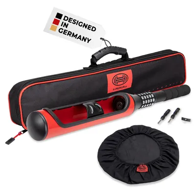Obrázek produktu pro HEYNER® Zámek volantu 640 mm – design inspirovaný baseballovým míčkem, 5místné číselné zámkové zařízení, robustní ochrana proti krádeži, červeno-černá barva
