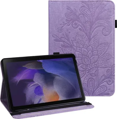 Produktbild von Samsung Galaxy Tab A8 10.5 (2021) Hülle - Coverup Blumen Klapphülle - Violett