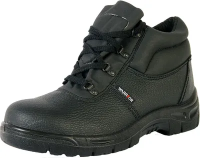 Productafbeelding van Warrior heren veterschoenen/werklaarzen/veiligheidsschoenen/veiligheidsschoenen, model PC215 (maat 43 EU), zwart