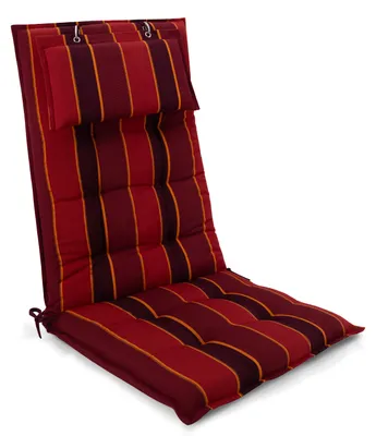 Immagine prodotto di Beautissu Premium Rivestimento per schienale alto Cuscino poggiatesta Sun Sun-HL, 120x50 cm, rosso