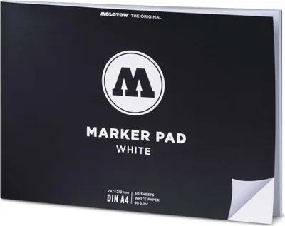 Produktbild von Molotow Qualitätszeichenblock DIN A4 Marker Pad, 50 Blatt, landscape