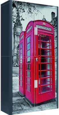 Produktbild von Rollladenschrank easyoffice BxTxH 86x37,5x204cm Telefonzelle.