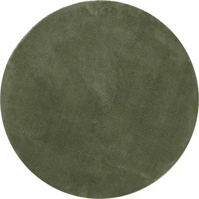 Produktbild von vidaXL Teppich HUARTE Kurzflor Weich und Waschbar Waldgrün Ø 80 cm