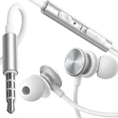 Obrázok produktu pre Joyroom Káblové slúchadlá do uší s diaľkovým ovládaním 1,2 m kábel strieborný