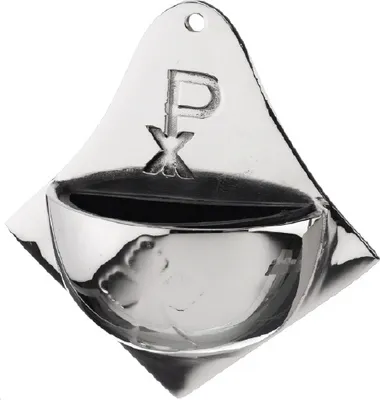 Produktbild von Weihwasserbecken Silber, Höhe 13 cm