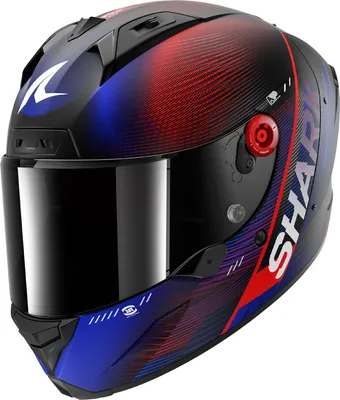 Image de Casque Shark Aeron Speed Tech Carbon, noir mat/rouge/bleu, M (57/58)