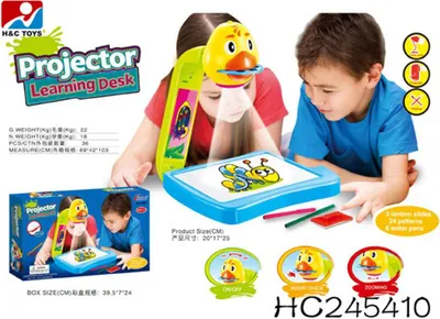 Immagine prodotto di Gioco da colorare Proiettore di lavagna magica per colorare Giocattoli creativi Modelli di disegno per bambini da 3 anni