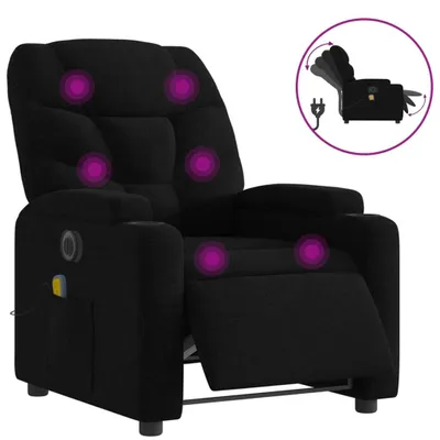 Produktbild von vidaXL Massagesessel Elektrisch Schwarz Stoff