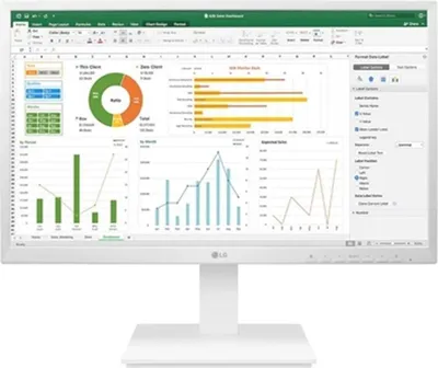 Zdjęcie produktu dla LG 27BK55YP-W, 68,6 cm (27"), 1920 x 1080 px, Full HD, LED, 5 ms, Czarny