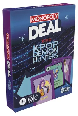 Produktbild von Hasbro Monopoly Deal KPop Demon Hunters, 8 Jahr(e)