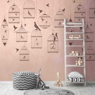 Produktbild von A.S. Creation Livingwalls Fototapete The Wall 382961 Eine Rolle Ein Motiv 1.59 x 2.80 m Vögel Pink