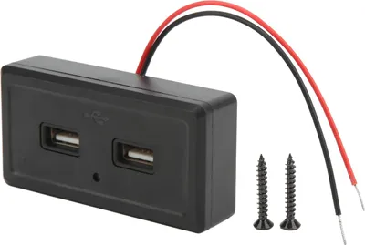 Obrázek produktu pro RV -Bus Dual USB Charger Black 12-24V Input Vodotěsný Univerzální modifikace