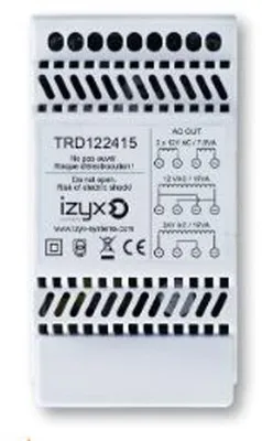 Image de Transformateur rail DIN 230VAC 12-24V AC 1,25A - TRD122415
