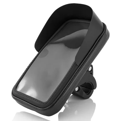 Produktbild von MidGard Spritzwassergeschützte Fahrrad- und Motorrad-Halterung Universal mit Wasserdichter Tasche für Handy Smartphone 5,2 Zoll - 6,2 Zoll wie z.B. iPhone / Samsung / Huawei / Sony usw.