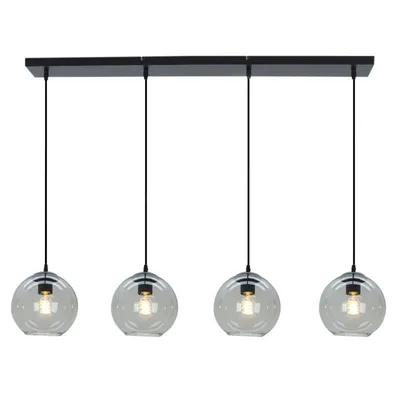Produktbild von Olucia - GIADA - Pendelleuchte - Grau / Schwarz - 4 Lampen