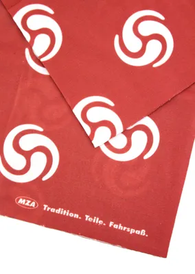 Produktbild von Schlauchtuch, Multifunktionstuch, Halstuch mit - SIMSON Wirbellogo - Flammrot/Weiß, originaler MZA Artikel, Einheitsgröße