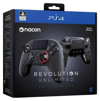 Obrázek produktu pro Nacon NACON Revolution Unlimited Black Gamepad Bluetooth/USB Analogový / digitální PC, PlayStation 4