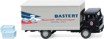 Produktbild von Wiking LKW Magirus 100 D7 Koffer-LKW Bastert 042501