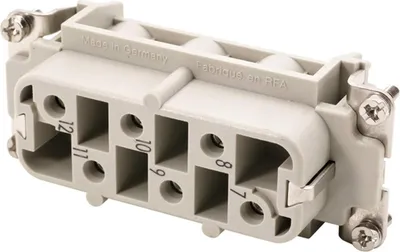 Immagine prodotto di HARTING Han 6HsB Inserto femmina (F) Connessione a vite, 6 poli + PE 400 V/690 V, 35 A - 1 pezzo
