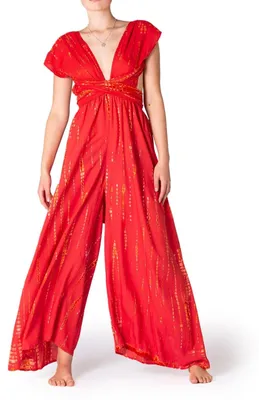 Immagine prodotto di Abito elegante con pantaloni, realizzato in viscosa, con motivo tie-dye