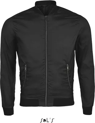 Obrázok produktu pre Pánska bunda Roscoe - Pongee 300T, 100% polyester - farba: čierna - veľkosť: XL