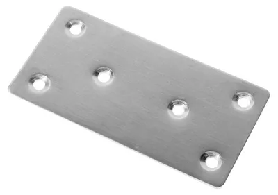 Produktbild von Edelstahl Lochblech Blech Lochplatte Holzverbinder Flachverbinder Verbinder 100x50mm