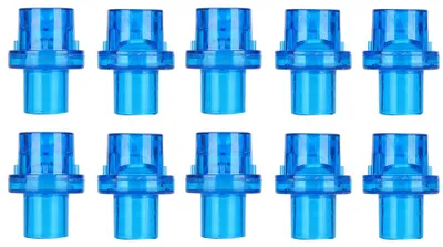 Obrázek produktu pro 10 kusů jednorázových ventilových filtrů CPR pro umělé dýchání, modré