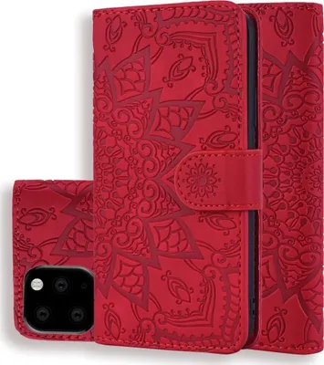 Produktbild von Mobigear Mandala iPhone 11 Hülle Klapphülle Geldbörse - Rot