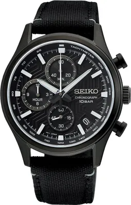 Seiko SSB421P1 Herrenuhr Chronograph Schwarz 1