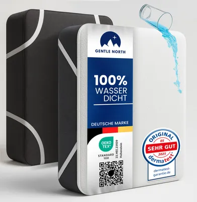 Produktbild von Wasserdichter Matratzenschoner 120x200 für Kinder & Inkontinenz, waschbar, leise ohne Knistern, mit 4 Eckgummis, EU