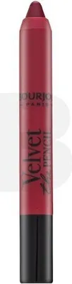 Image de Velvet Le Crayon Rouge à Lèvres pour femme 3 g - 16 Rouge Di'vin - BOURJOIS Paris