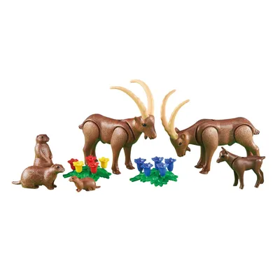 Immagine prodotto di PLAYMOBIL 6318 Stambecco con marmotte (confezione in alluminio)