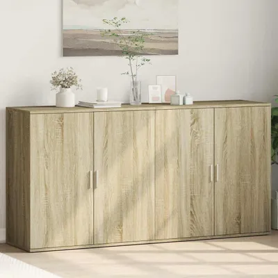 Obrázok produktu pre vidaXL Príborníky 2 ks Sonoma dub 79x38x80 cm Materiál na báze dreva