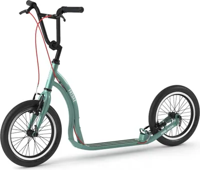 Produktbild von Tretroller Yedoo Friday 16/16 Alu Scooter Sportroller Cityscooter silbergrün