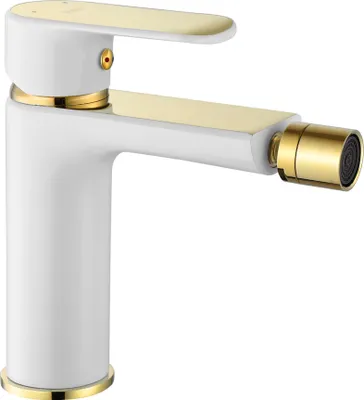 Zdjęcie produktu dla Bateria bidetowa Rea Bloom biało złota White Gold
