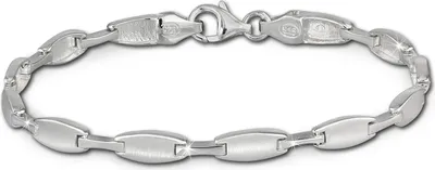Productafbeelding van SilberDream 19 cm zilveren armband, mat zilver, dames sieraden, model D2SDA429